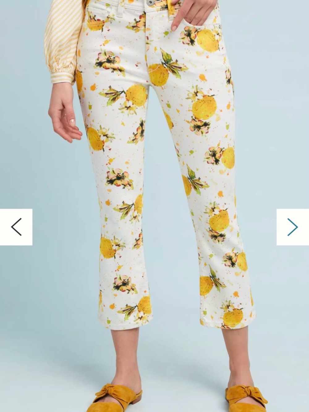 Anthropologie Pilcro Lemon Grove high rise cropped bootcut jeans size 26